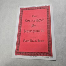 The King of Love My Shepherd Is by John Ness Beck 1985 Sheet Music - $5.98