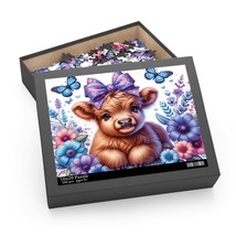 Personalised/Non-Personalised Puzzle, Highland Cow, awd-432, (120, 252, 500-Piec - £19.94 GBP+