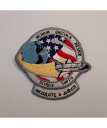 Vintage NASA Space Shuttle Challenger Teacher McAuliffe 4&quot; Diameter Patch - $430.50 MXN