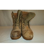 Vinatge 1980&#39;s Rocky Tan Leather Canvas Women&#39;s 7 Hunting Hiking Gore-Te... - $40.86