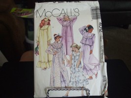 McCall&#39;s 4012 Misses Robe, Bed Jacket &amp; Nightgown Pattern - Size XS (6-8) - $15.83