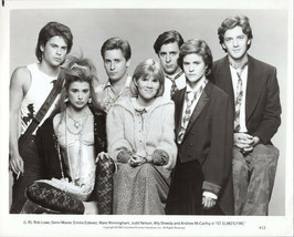 St. Elmo&#39;s Fire original 1985 8x10 photo full cast line-up Lowe Moore Sheedy etc - $25.00