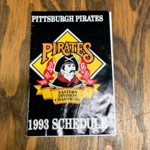 Giant Eagle fold pocket Pittsburgh pirates 1993 schedule - $19.75