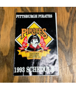 Giant Eagle fold pocket Pittsburgh pirates 1993 schedule - $373.46 MXN