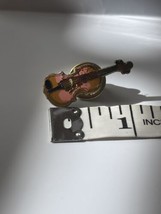 Vintage violin instrument music theme lapel Pin pinback collectible - £11.54 GBP
