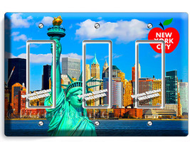 statue of liberty NYC New York City Manhattan skyline big apple triple GFI light - £13.65 GBP