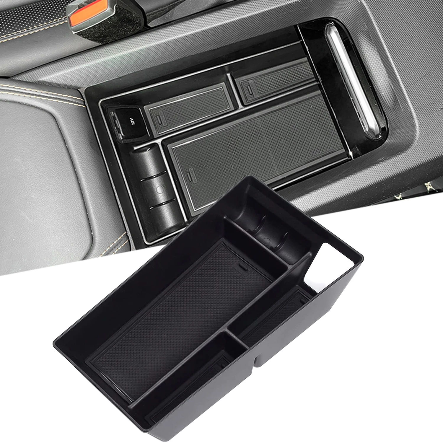 Central Console Armrest Storage Box Organizer Tray for Ford Mustang Mach-E - £15.97 GBP