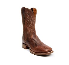 El Dorado Men&#39;s Rust Bison Western Boots - Broad Square Toe - $310.95