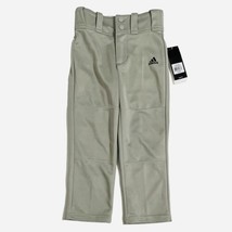 Adidas Boys Pants Triple Stripe Traditional Baseball Pants Gray Size XXS New - £14.11 GBP