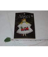 Angel Counted Cross Stitch Ornament 1475 train Greetings Christmas kit N... - £11.66 GBP