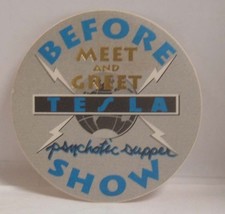 TESLA - VINTAGE ORIGINAL CONCERT TOUR CLOTH BACKSTAGE PASS ***LAST ONE*** - $10.00