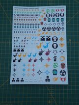 warhammer 40K chaos space marine large A5 transfer sheet OOP - $12.33