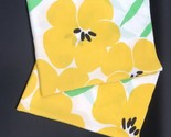 Vintage Pillowcase Pair Yellow Flower Floral - £11.84 GBP