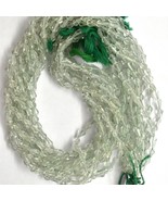 Natural Green Amethyst 5x3mm Briolette Bulb Shape Gemstone Beads 13&quot; Strand - £58.23 GBP