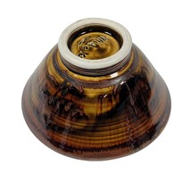 VINTAGE Louis Mideke 5.75&quot; Bowl Studio Pottery Splash Glaze Asian Inspir... - £96.67 GBP