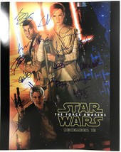 Star Wars The Force Awakens Cast Signed Autographed Glossy 16x20 Photo C... - $699.99