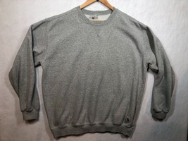 Carhartt Crew Neck Sweatshirt Heather Gray Workwear Logo Pullover Men&#39;s ... - $19.59