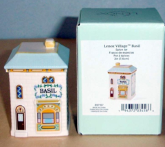 Lenox Spice Village &quot;BASIL&quot; Spice Jar Mini Porcelain House 2nd Edition 3... - €56,35 EUR