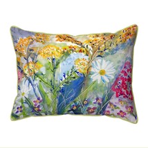 Betsy Drake Wild Flowers Large Indoor Outdoor Pillow 16x20 - £36.98 GBP