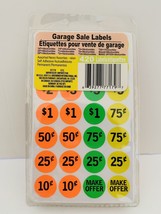 420 Garage Sale Colored Labels *Orange, Green and Yellow* - £5.49 GBP