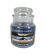 New Yankee Candle Retired DRIFT AWAY Glass Jar Blue 3.7 oz   Rare HTF - £11.49 GBP