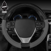 For SUBARU Caterpillar Faux Leather Grip Car Steering Wheel Cover 14.5-1... - £14.93 GBP