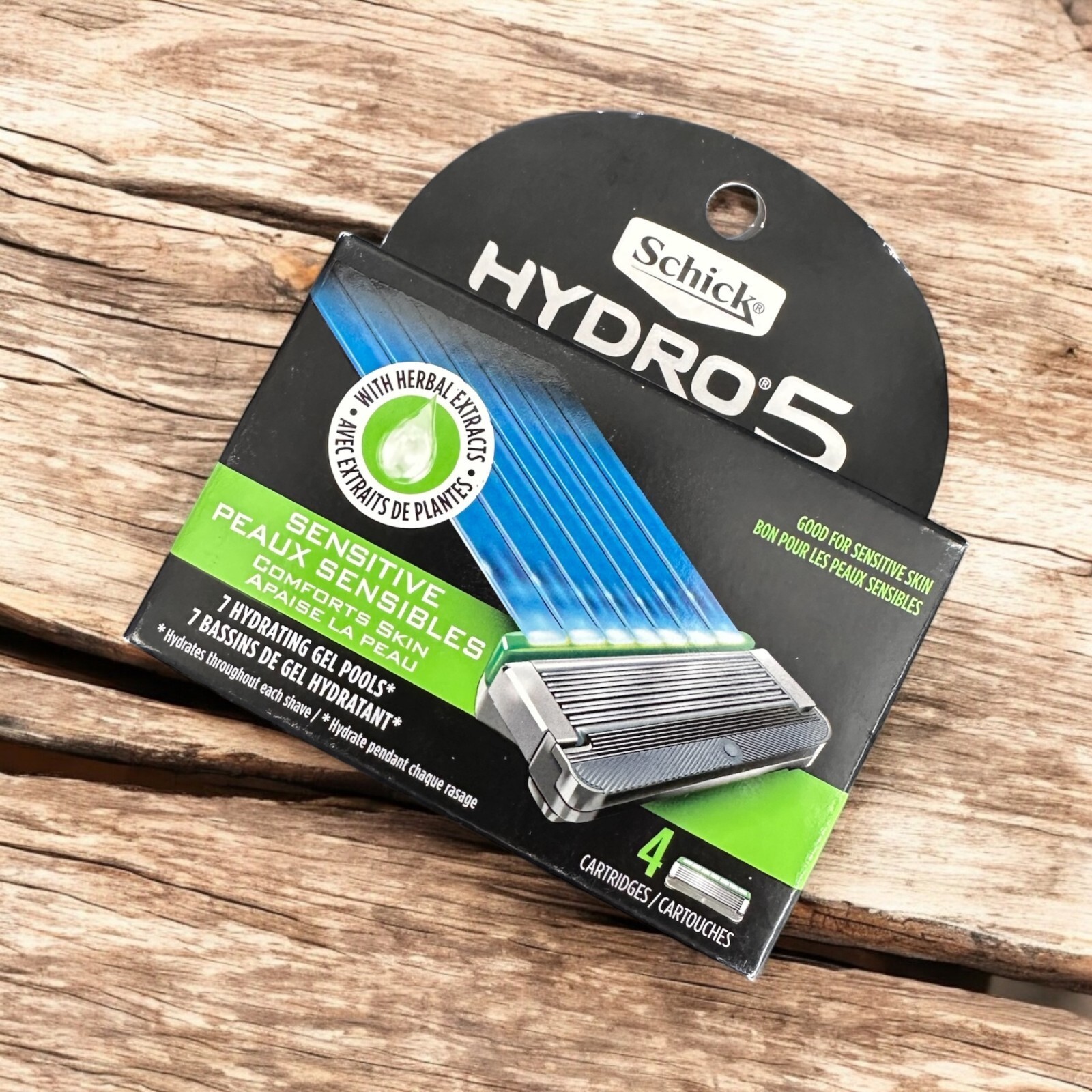 Schick Hydro 5 Razor Blades Skin Comfort for Sensitive Skin, 4 Cartridge... - $27.69 CAD