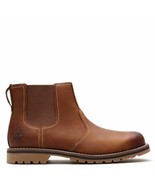 Timberland Men&#39;s Larchmont Brown Chelsea waterproof leather Boots A13HZ ... - €137,82 EUR
