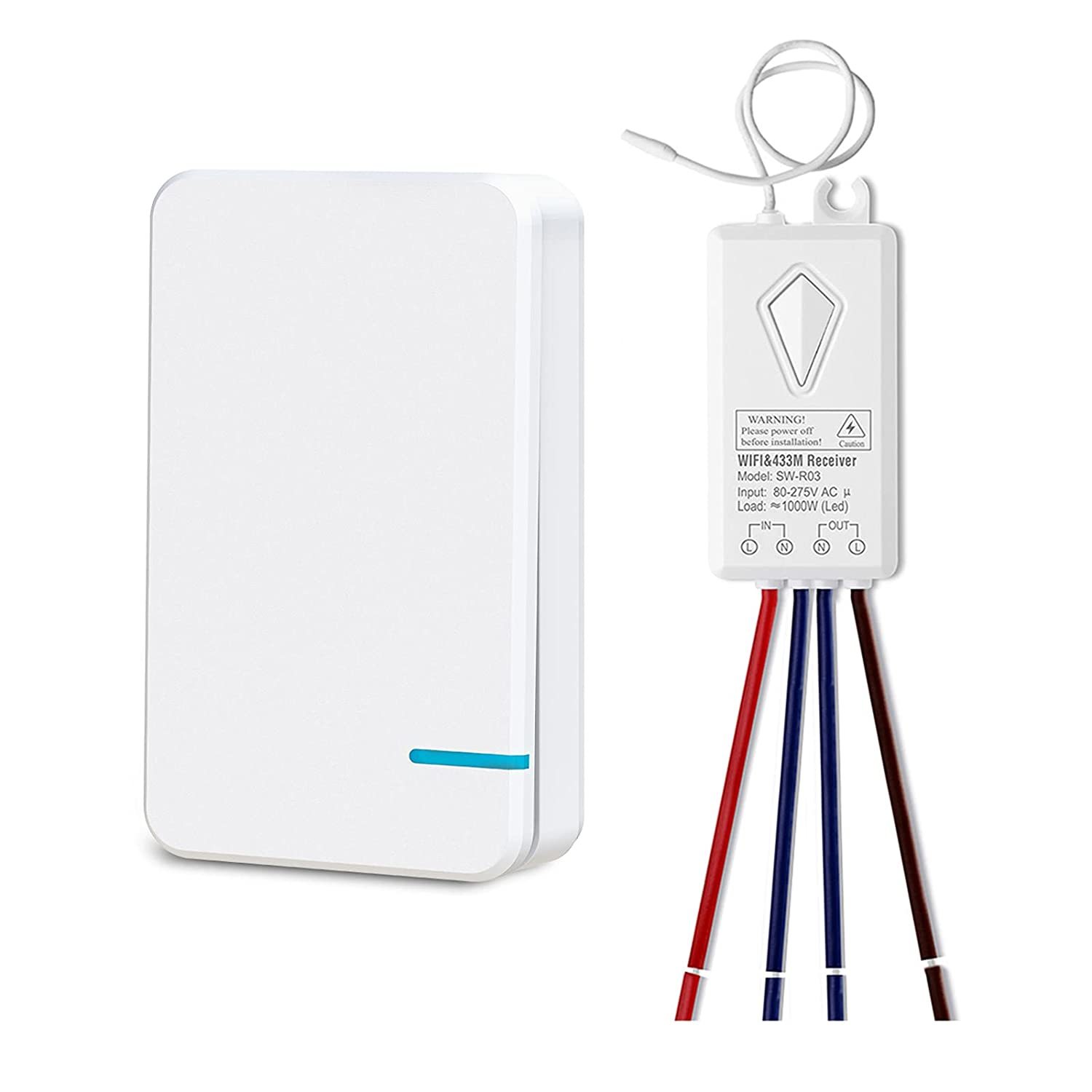 Smart Light Switch - Thinkbee 2.4Ghz WiFi Wireless Light Switch kit, Com... - $39.99