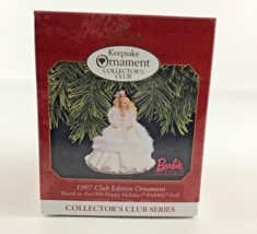 Hallmark Keepsake Christmas Ornament 1997 Holiday Barbie Collector Club Edition - £15.79 GBP