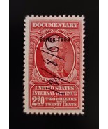 1953 $2.20 U.S. Internal Revenue, Documentary, L. J. Gage, Carmine, R637 - $6.29 CAD