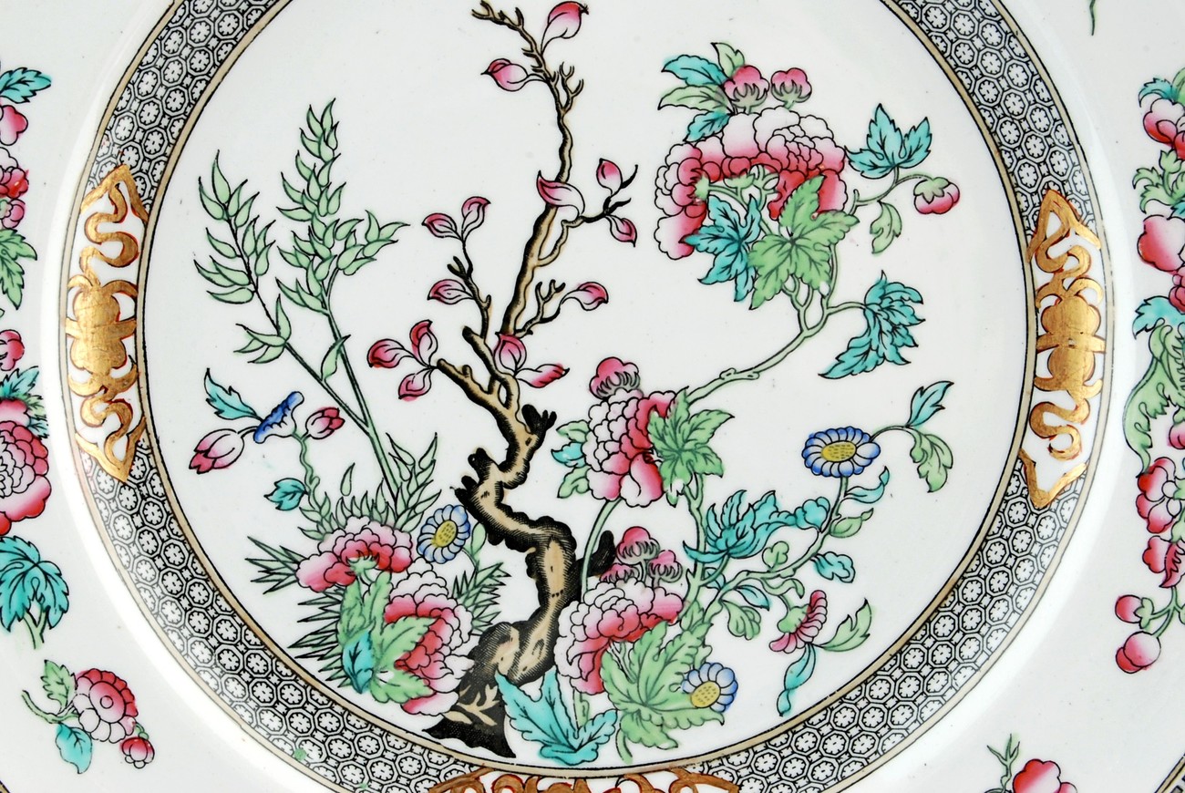Minton Indian Tree 9" Lunch Plate 5185 Circa 1840 Item image 3