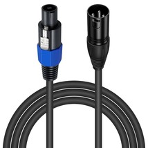 Poyiccot Speakon To Xlr Cable 6Ft, 18 Guage Awg Speakon Plug Male To 3, Xlr Male - $37.98