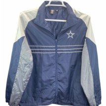 Reebok Dallas Cowboys Mens Windbreaker Jacket Blue Size L NFL Team Apparel  - £15.60 GBP