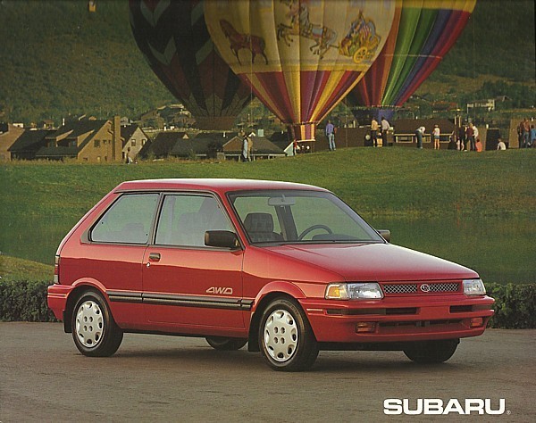 1992 Subaru JUSTY sales brochure catalog US 92 GL AWD - $8.00