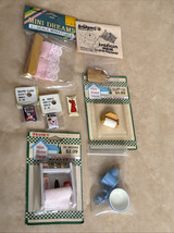 Lot Of Doll House Miniature / Mini grinder, toilet paper holder, bathroom shelf - $14.24