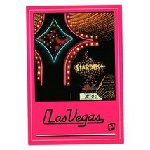 Vintage Postcard Stardust Hotel Sign Night Lights Las Vegas Casino Lido ... - £6.10 GBP