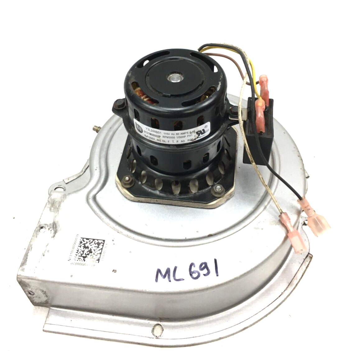 Goodman Amana Furnace Draft Inducer Motor Y3L248B01 0131M00002P used #ML691 - $46.75