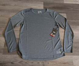 Mountain Hardware Women Wicked Tech Long Sleeve Shirt Medium Grey Gray N... - $29.02