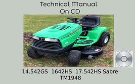 John Deere 14.542GS  1642HS  17.542HS Sabre Lawn Tractor Technical Manual TM1948 - £14.90 GBP