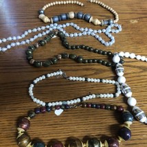 Mid Mod Vintage costume jewelry necklaces - lot of 6 - £15.13 GBP