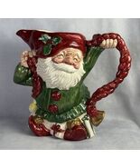 Vintage 1989  FITZ &amp; FLOYD Christmas Old World Santa Elf ~ 1.5 QT Pitche... - $636.66 MXN
