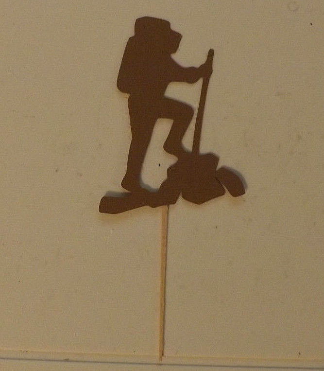 Hiker Hiking Cupcake Toppers Lot of 12! - $3.95
