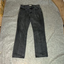 Gap Mens Jeans 36x36 Black Denim Pant Straight Cotton Standard Everyday ... - $24.98