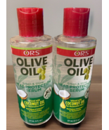 2PC Olive Oil Heat Protection Hair Serum infused with Coconut Oil for Re... - $23.03 CAD