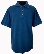 Banana Republic Polo Golf Shirt X LARGE XL Blue Short Sleeve Collar Buttons NEW - £16.98 GBP