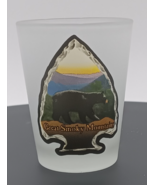 Vintage Frosted great Smokey Mountains Shot Glass, 2-1/2&quot; Tall x 2&quot; Wide - $92.07 MXN