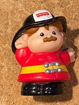 1998 Fisher Price Little People Firefighter w/Mustache *Nice Condition* j2 - $9.99