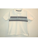 Gymboree Boy&#39;s Polo Shirt Size 4 Short Sleeves White w/ Blue, Dark Navy ... - £5.39 GBP