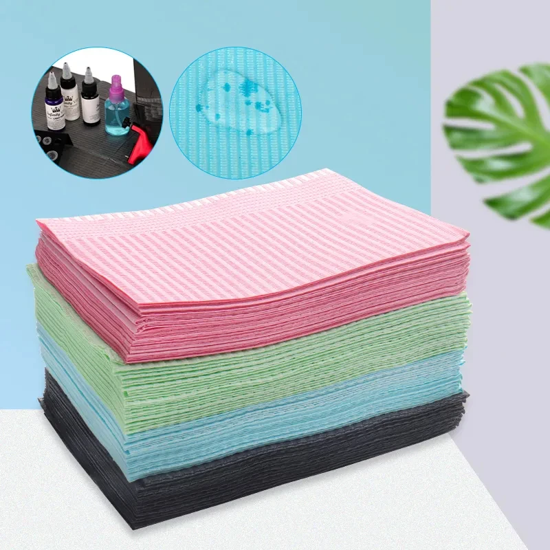 20Pcs Nail Art Table Mat Disposable Clean Pads Beauty for Nails Care Abs... - $15.75+